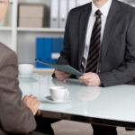 Engineer interviewing